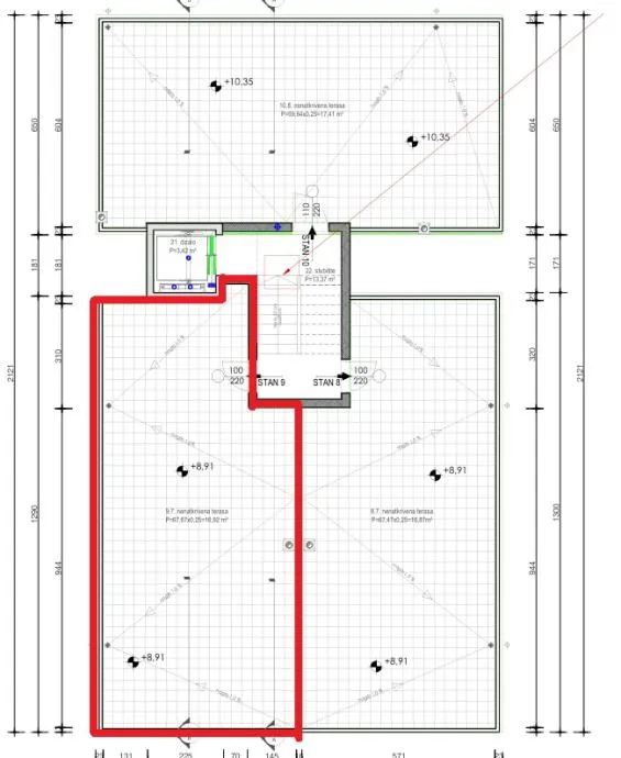 premium nekretnina u zadru – penthouse s krovnom terasom i liftom - slika 8