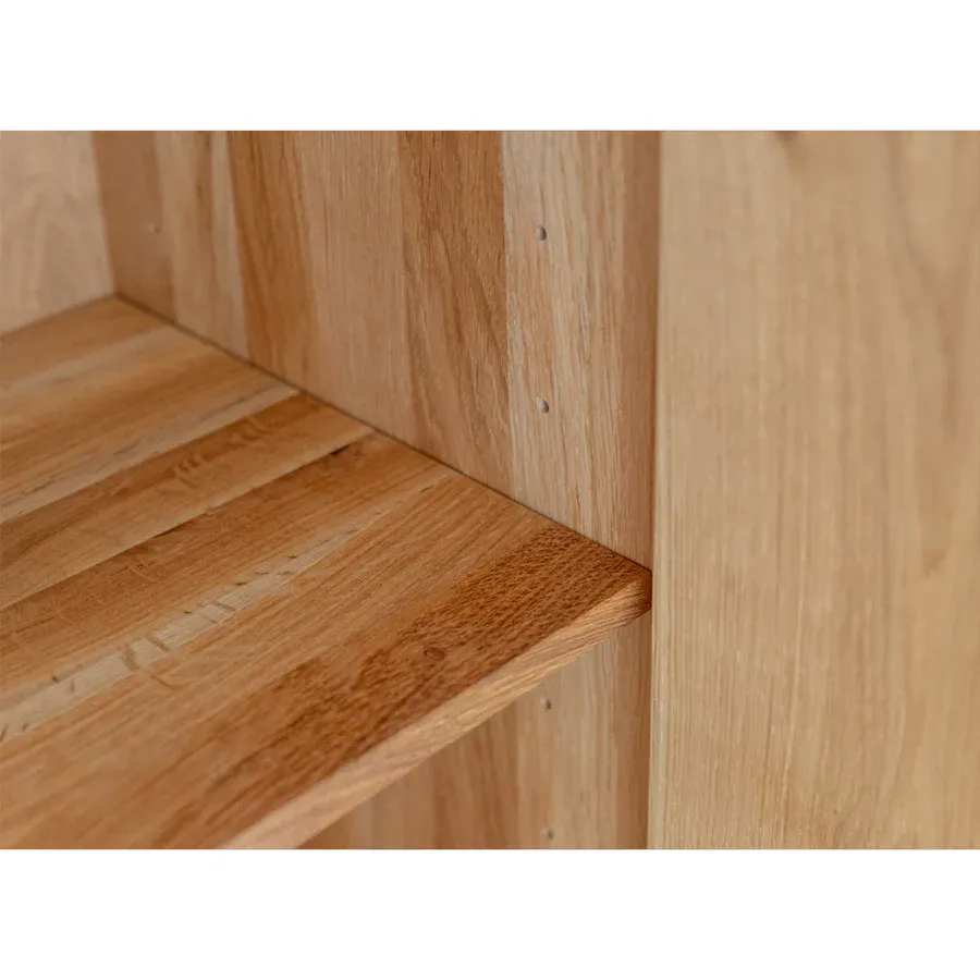 vitrina collodi 85x140cm, materijal: masivno drvo hrast - slika 11