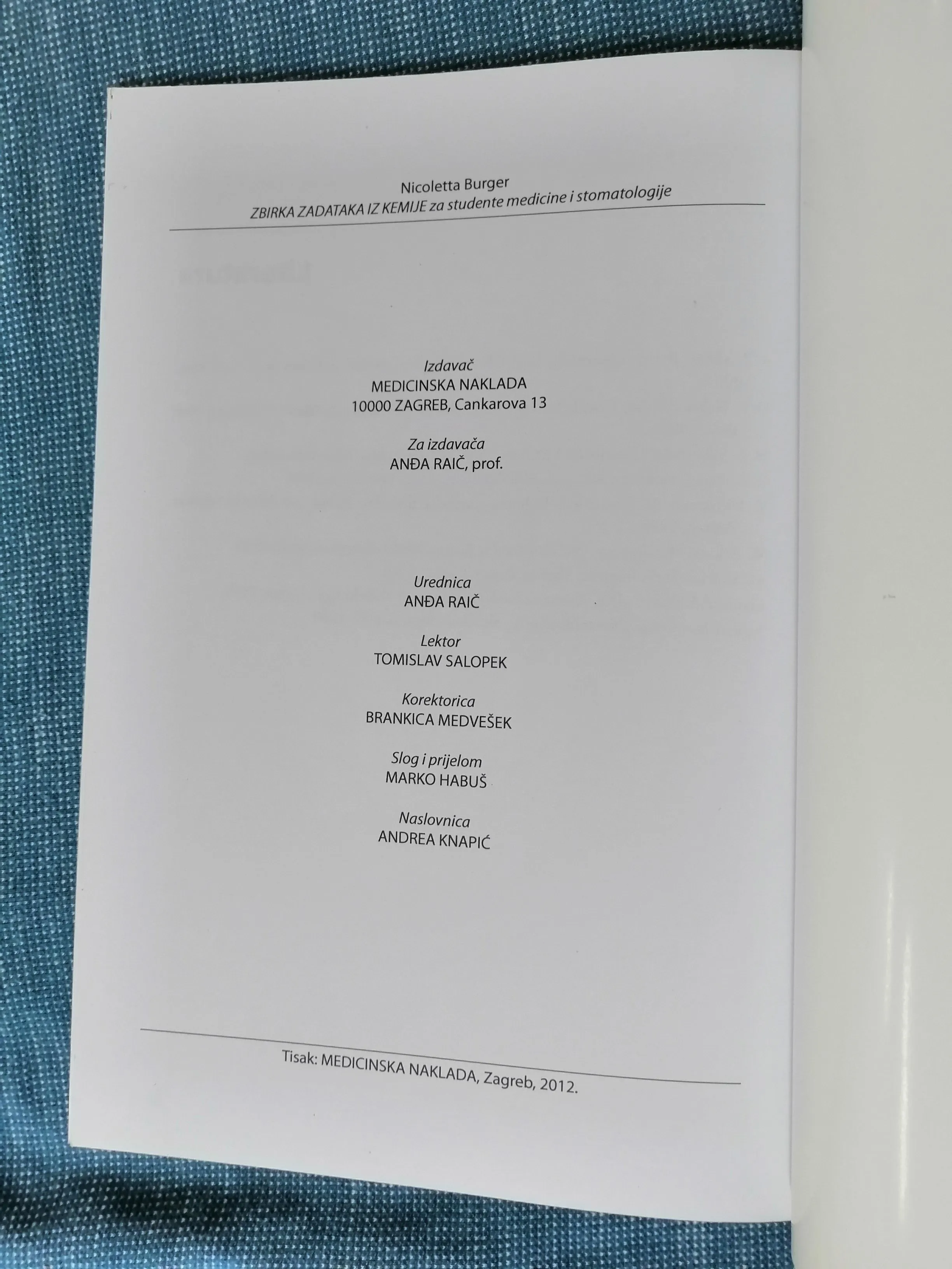 nicoletta burger – zbirka zadataka iz kemije - slika 5