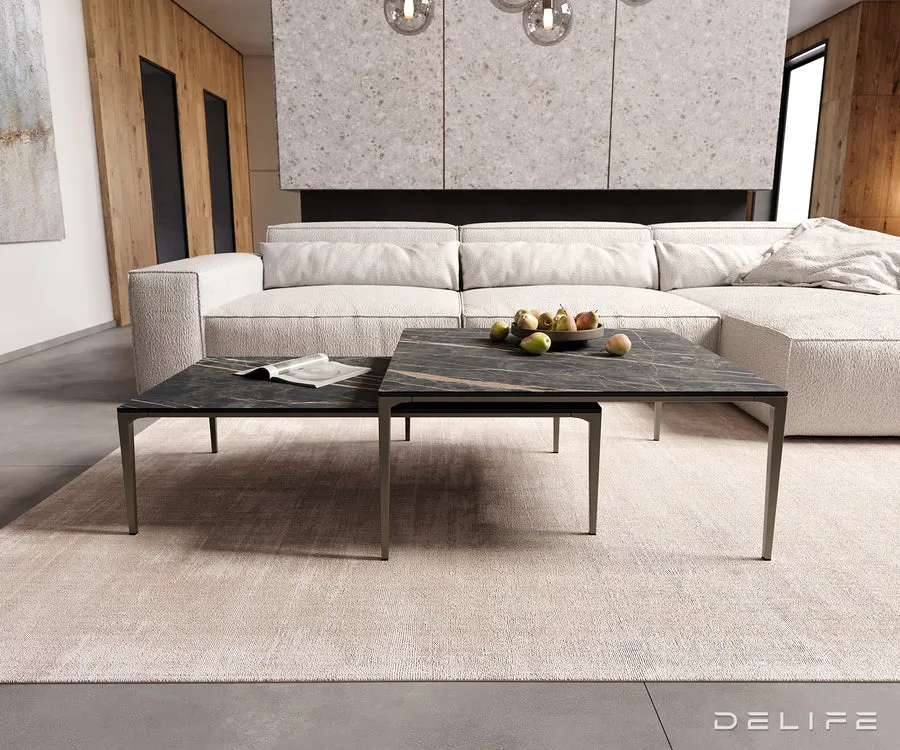 klub stolić levente 85x85cm, materijal: keramika laminam noir desir - slika 6