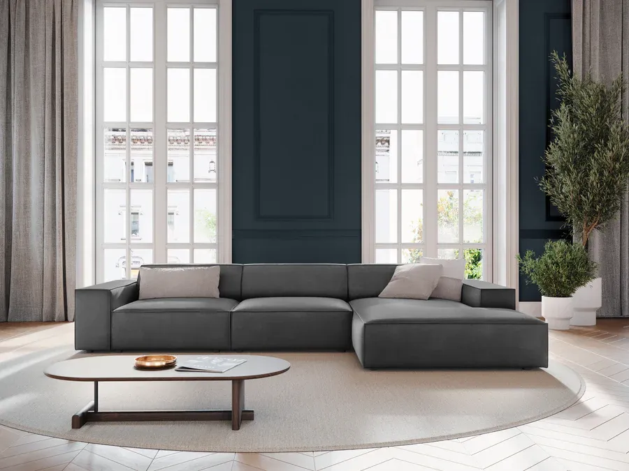 kutna garnitura jodie 284x166cm, materijal: baršun - slika 4