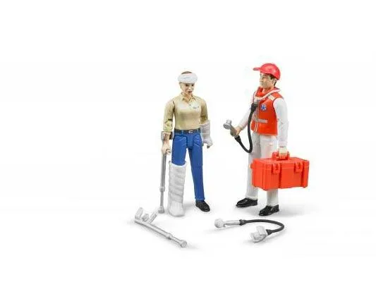 bruder set figurica bolničar i pacijent - br62710 - slika 3