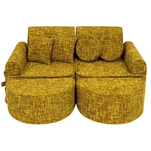 Srednja modularna sofa za djecu - Tangle Honey Mustard Plus - Zagreb