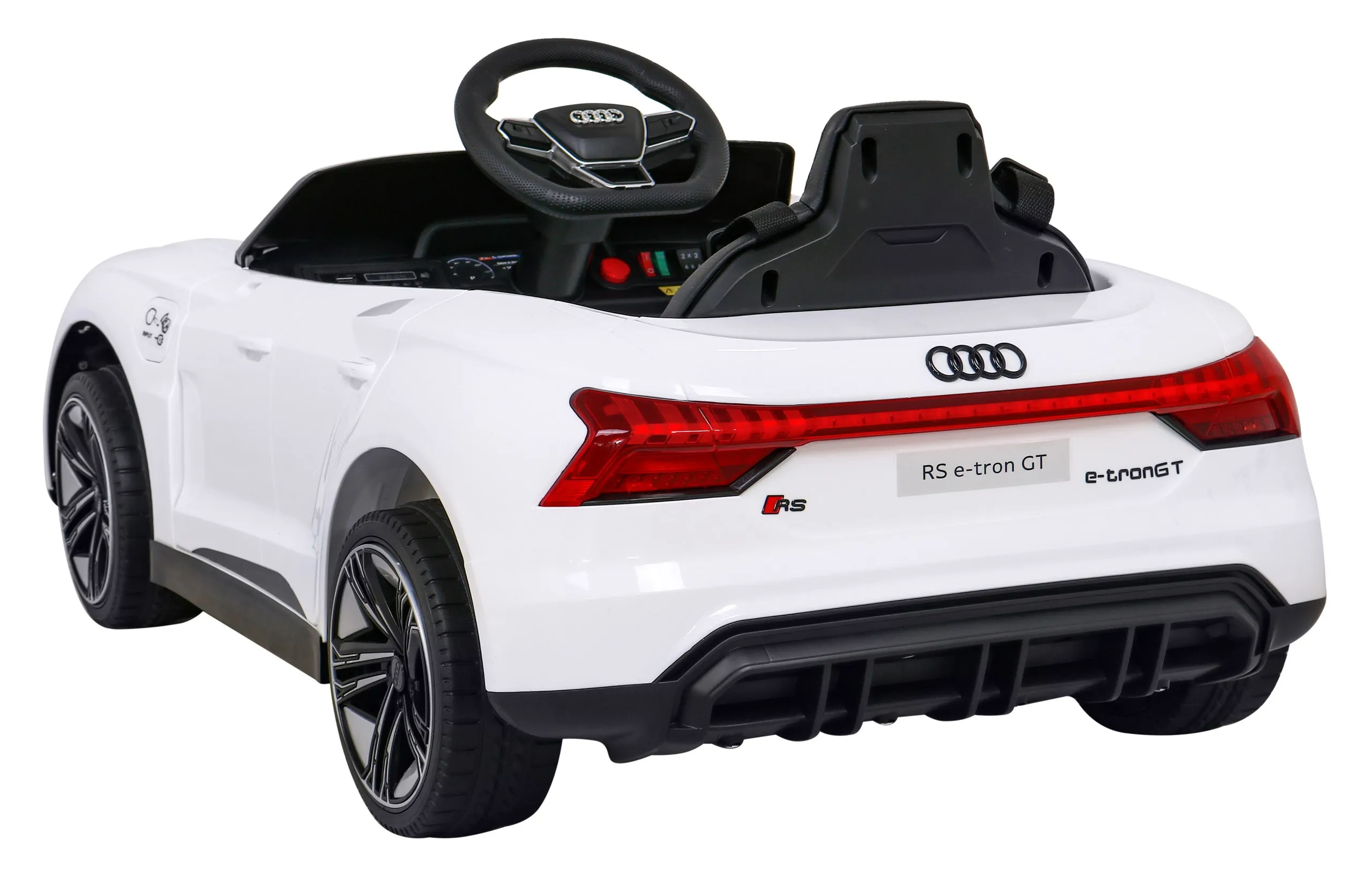 licencirani auto na akumulator audi rs e-tron gt - bijeli - slika 4