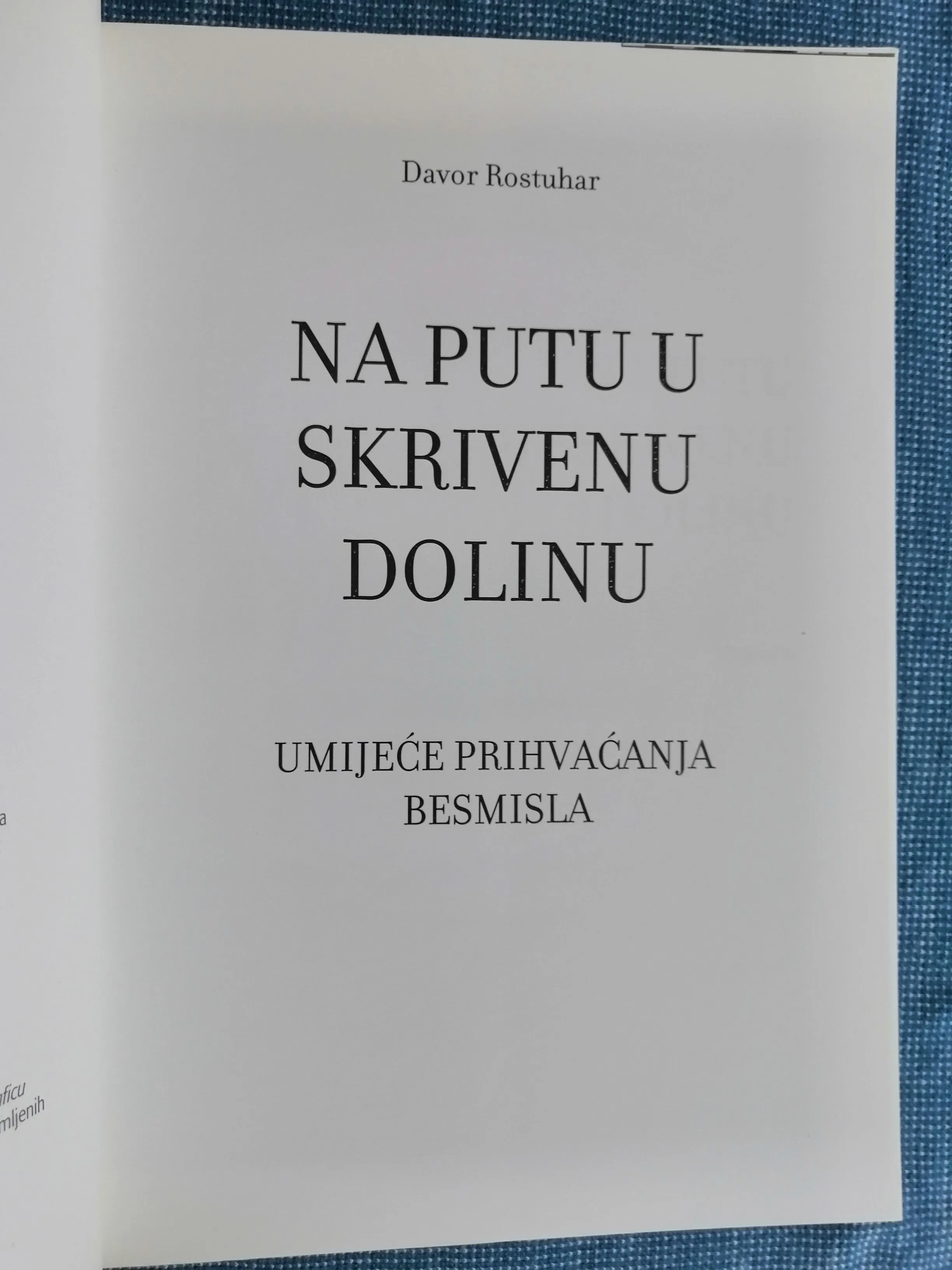 davor rostuhar – na putu u skrivenu dolinu [b120] - slika 2