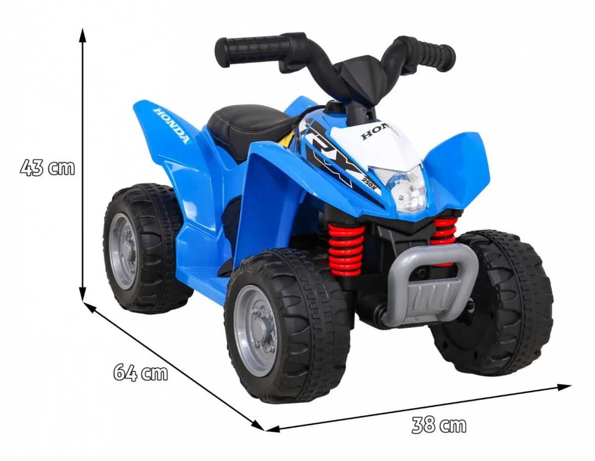 quad na akumulator honda 250x trx - plavi - slika 2
