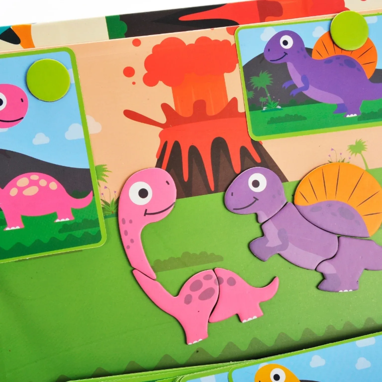 montessori magnetna slagalica – knjiga s dinosaurima - slika 3