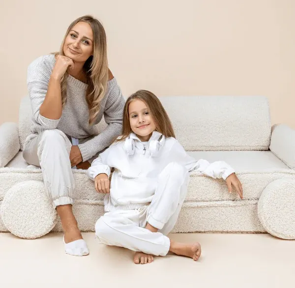 velika modularna sofa za djecu - premium bijela - slika 10