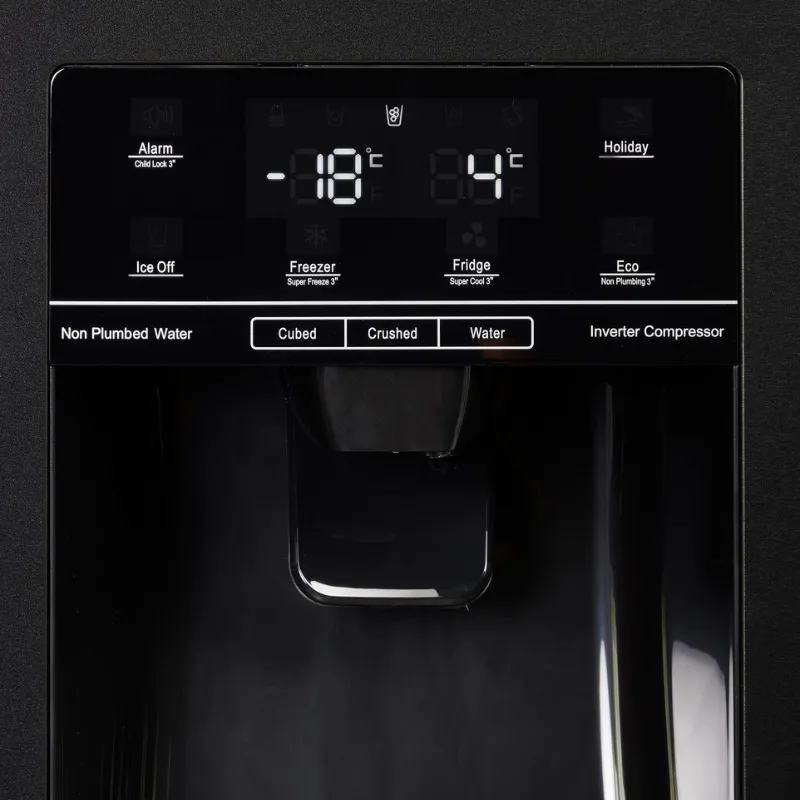 hisense side-by-side rsim535afe dozator za vodu/led, nofrost - slika 2