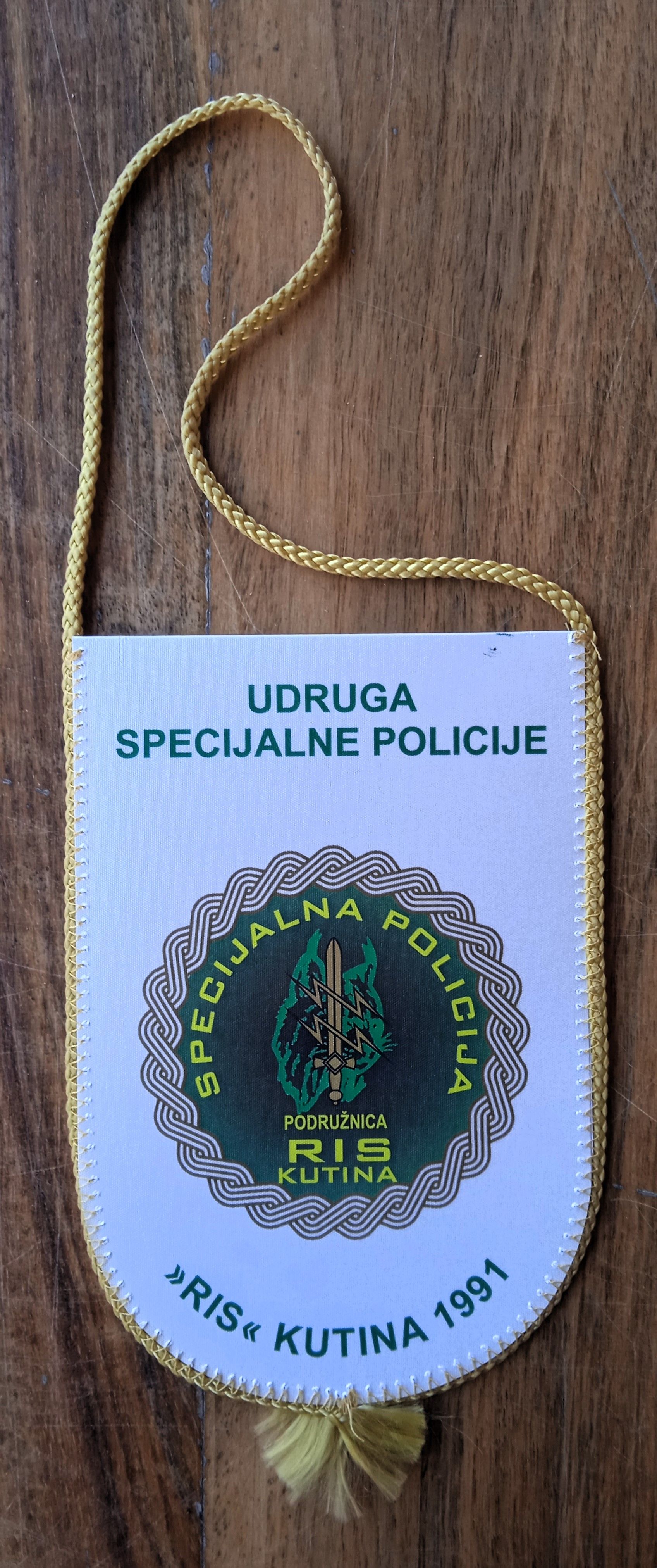 udruga specijalne policije ris kutina 1991 zastavica domovinski rat - slika 1