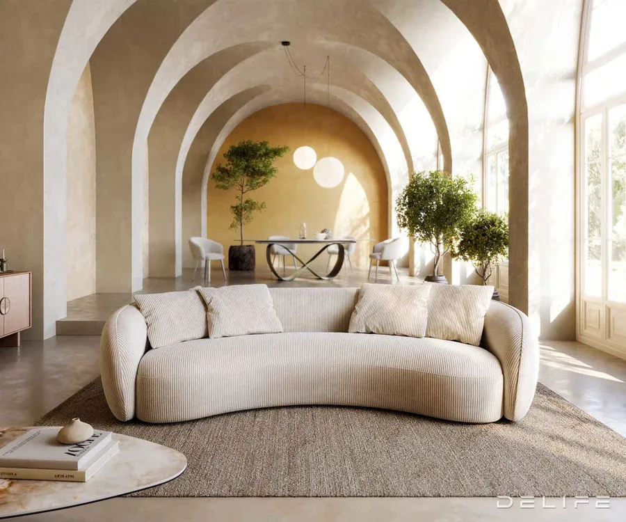 sofa larna 260x125cm, materijal: rebrasta tkanina - slika 2