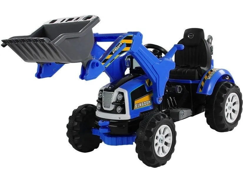 bager na akumulator excavator king - plavi - slika 2