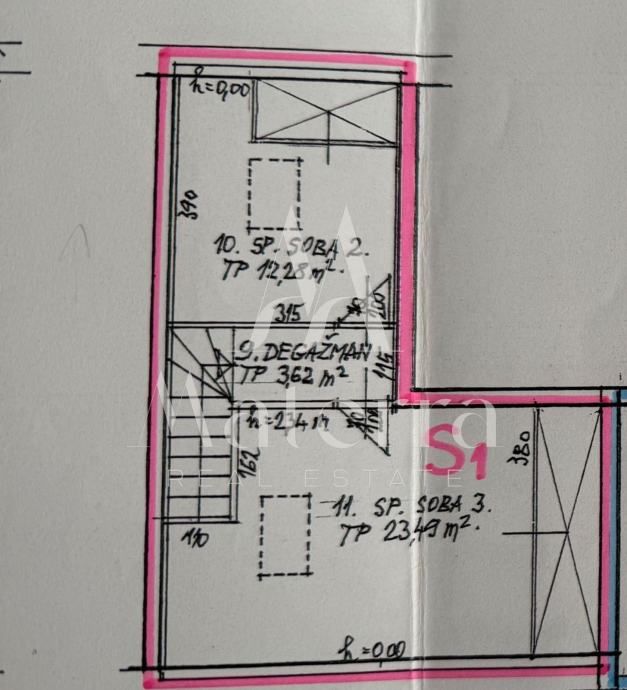 tribunj/centar, dvojna kuća, stan 3-soban + poslovni prostor, pogled n (prodaja) - slika 17