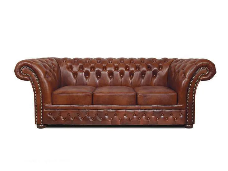 Chesterfield Trosjed Winfield Basic Luxe Leather | 3-sjedišta - Ježdovec, Zagreb