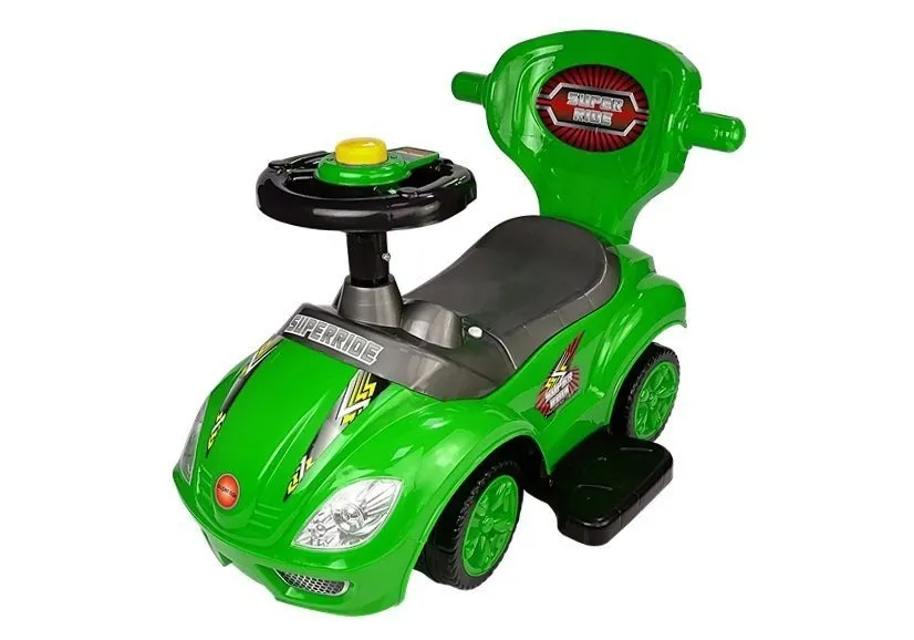 dječja guralica mega car 3in1 - zelena - slika 9