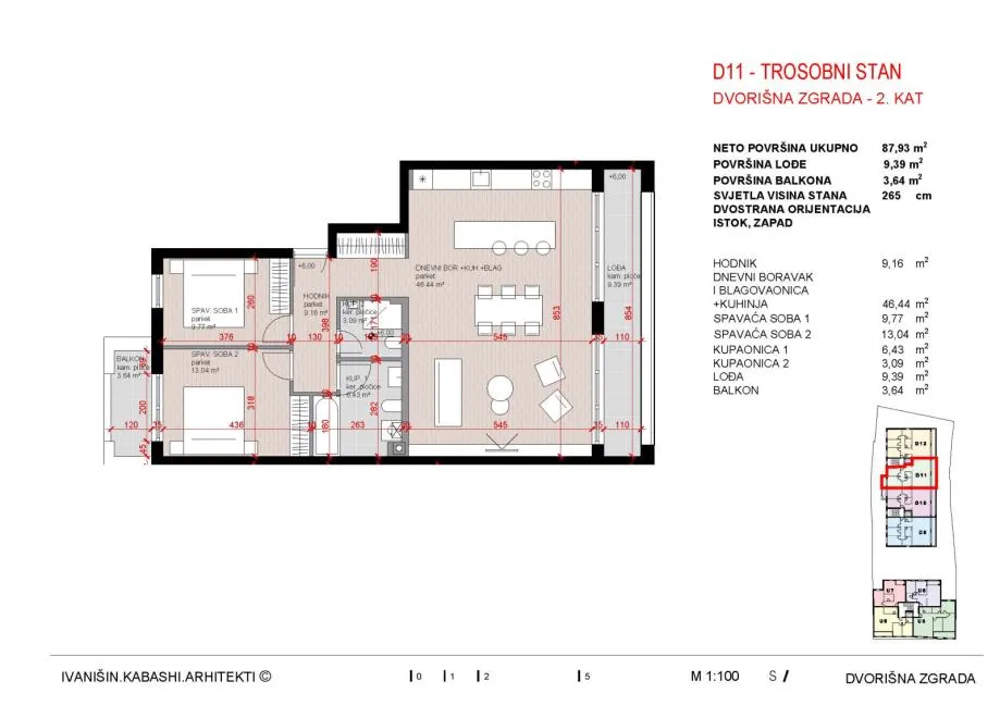 stan: zagreb (lašćina),kvatrić, trosobni 95.00 m2, novogradnja - slika 7