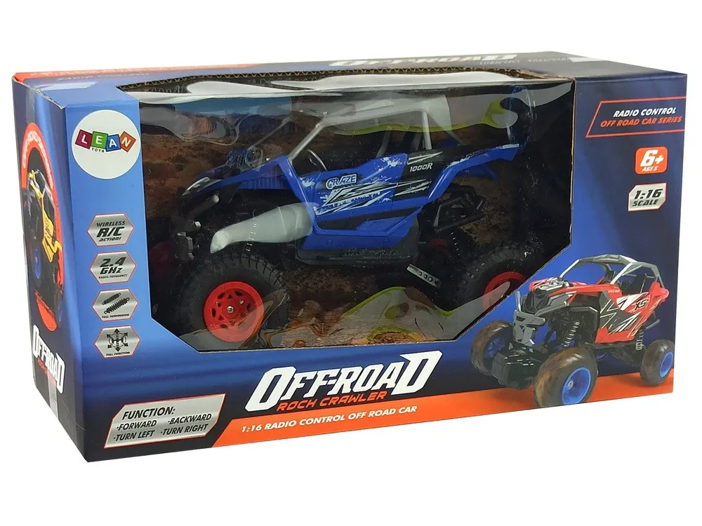 off-road remote controlled 2.4 ghz 1:16 blue - slika 4