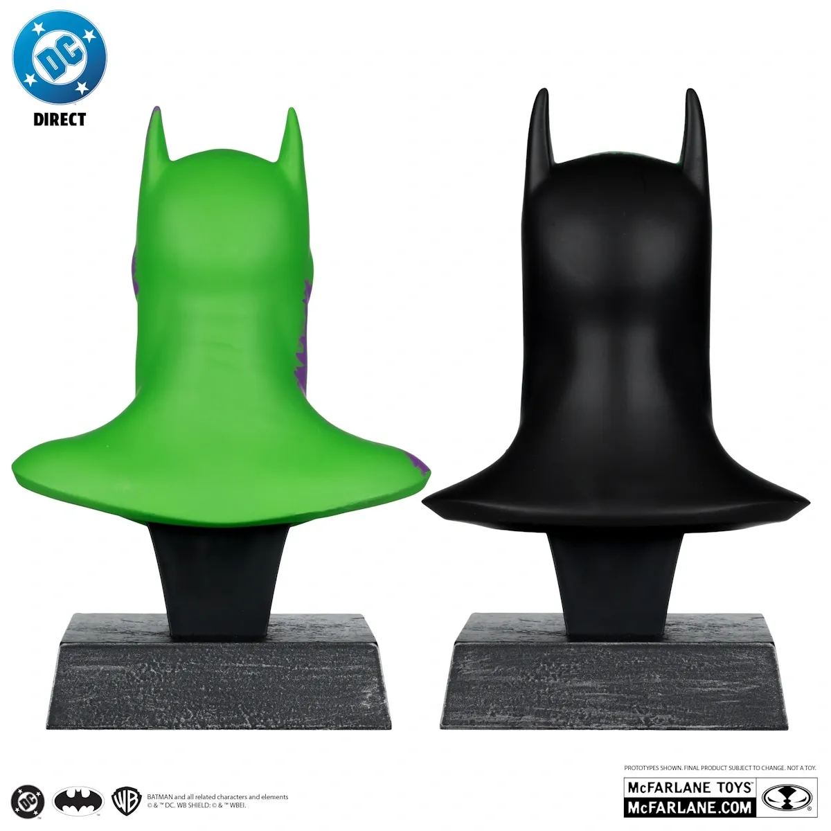 mcfarlane gold label – batman knightfall & hush cowl replicas - slika 2