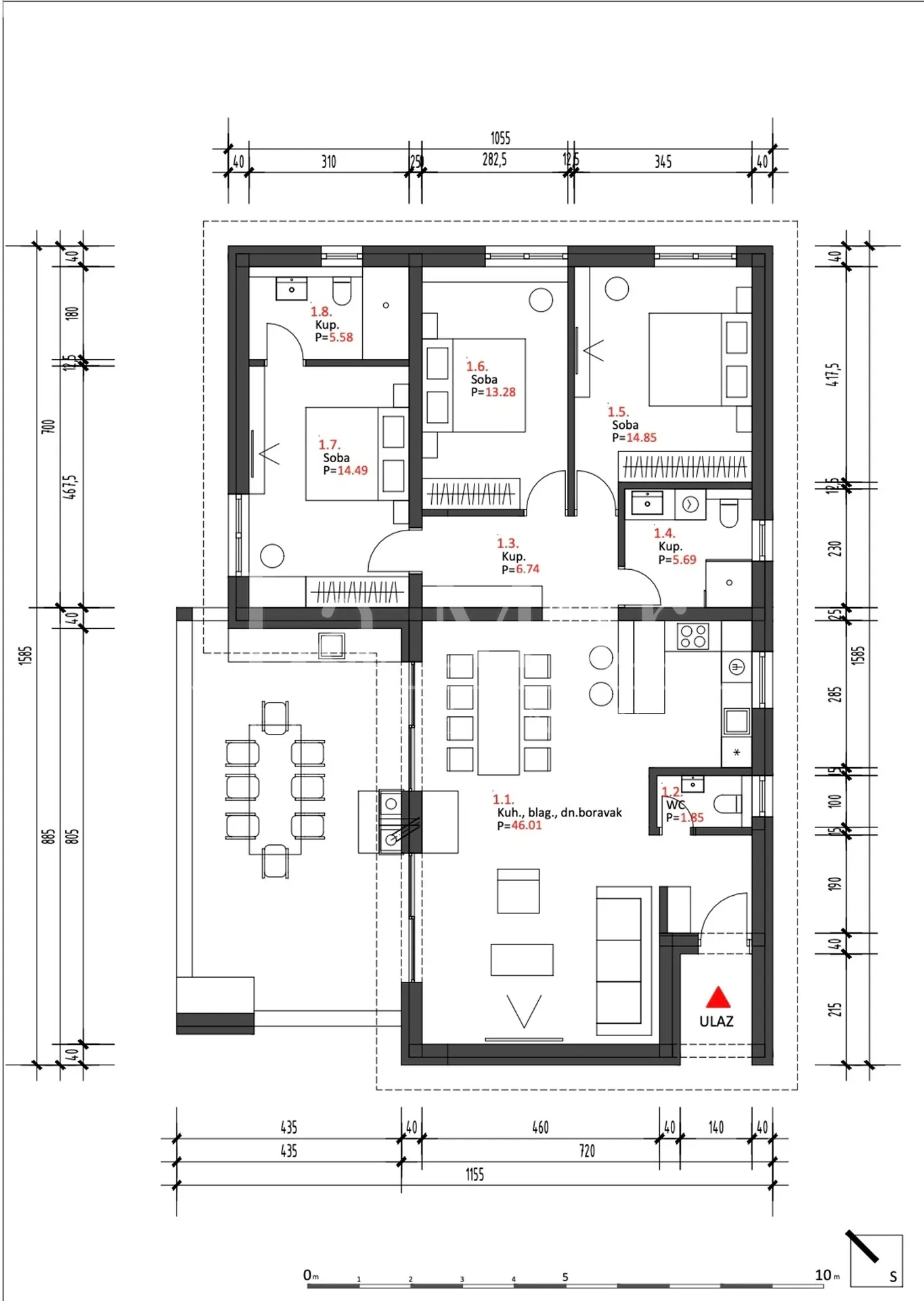 novo - vila s bazenom kod novalje - 139 m2 - slika 2