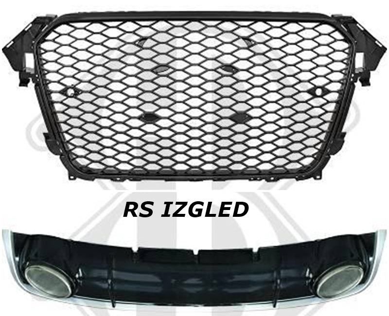 Sportska Maska + Difuzor Za Audi A4 B8 - Rs Izgled - Županja