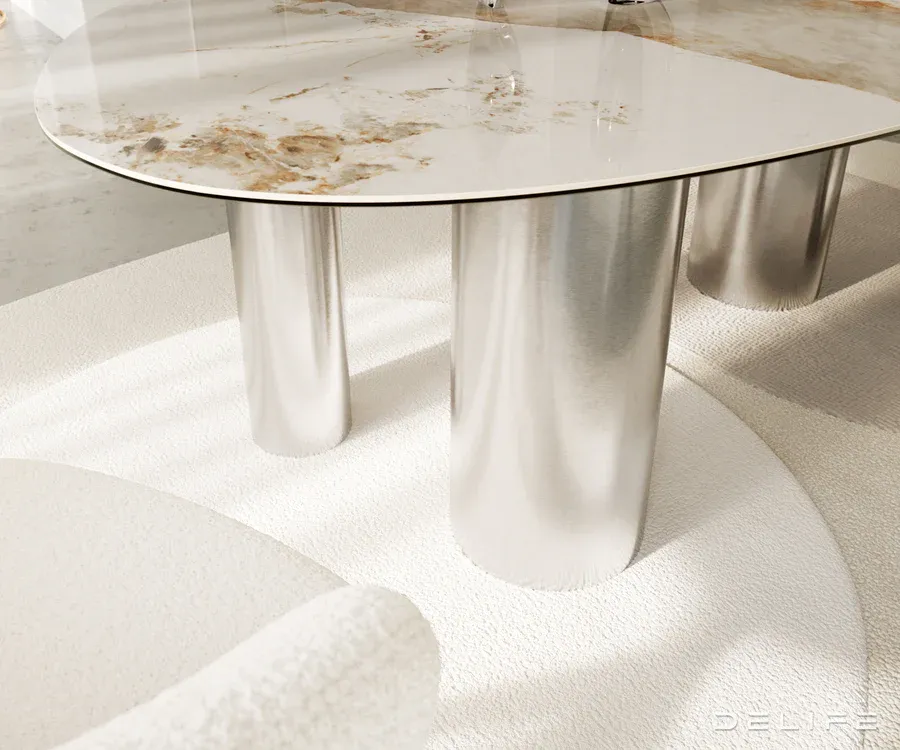 blagovaonski stol edge 220x120cm, materijal: keramika minas melange - slika 6