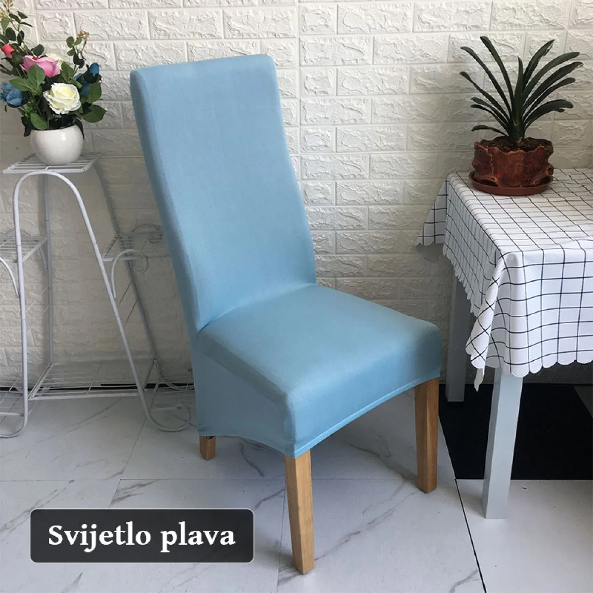 castle - duže rastezljive navlake za stolice dugog naslona - slika 7