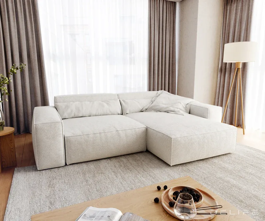 kutna garnitura sirpio xl 266x173cm, materijal: boucle - slika 3