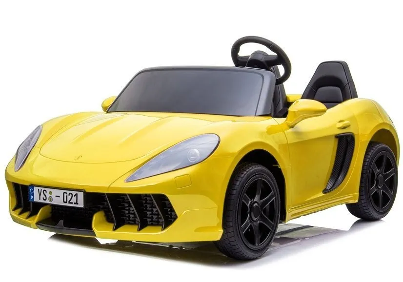 auto na akumulator ysa021a - dvosjed - žuti/lakirani - slika 3