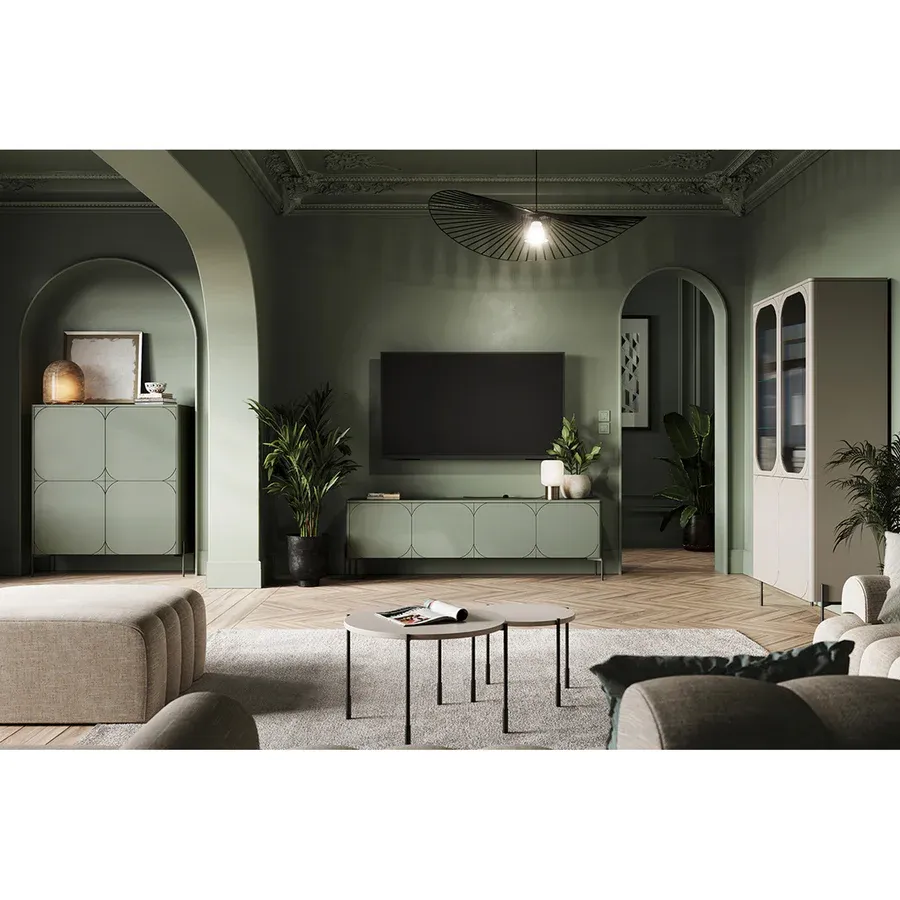 komoda sonatia 200cm, 4 vrata i 1 ladica, materijal: mdf - slika 6