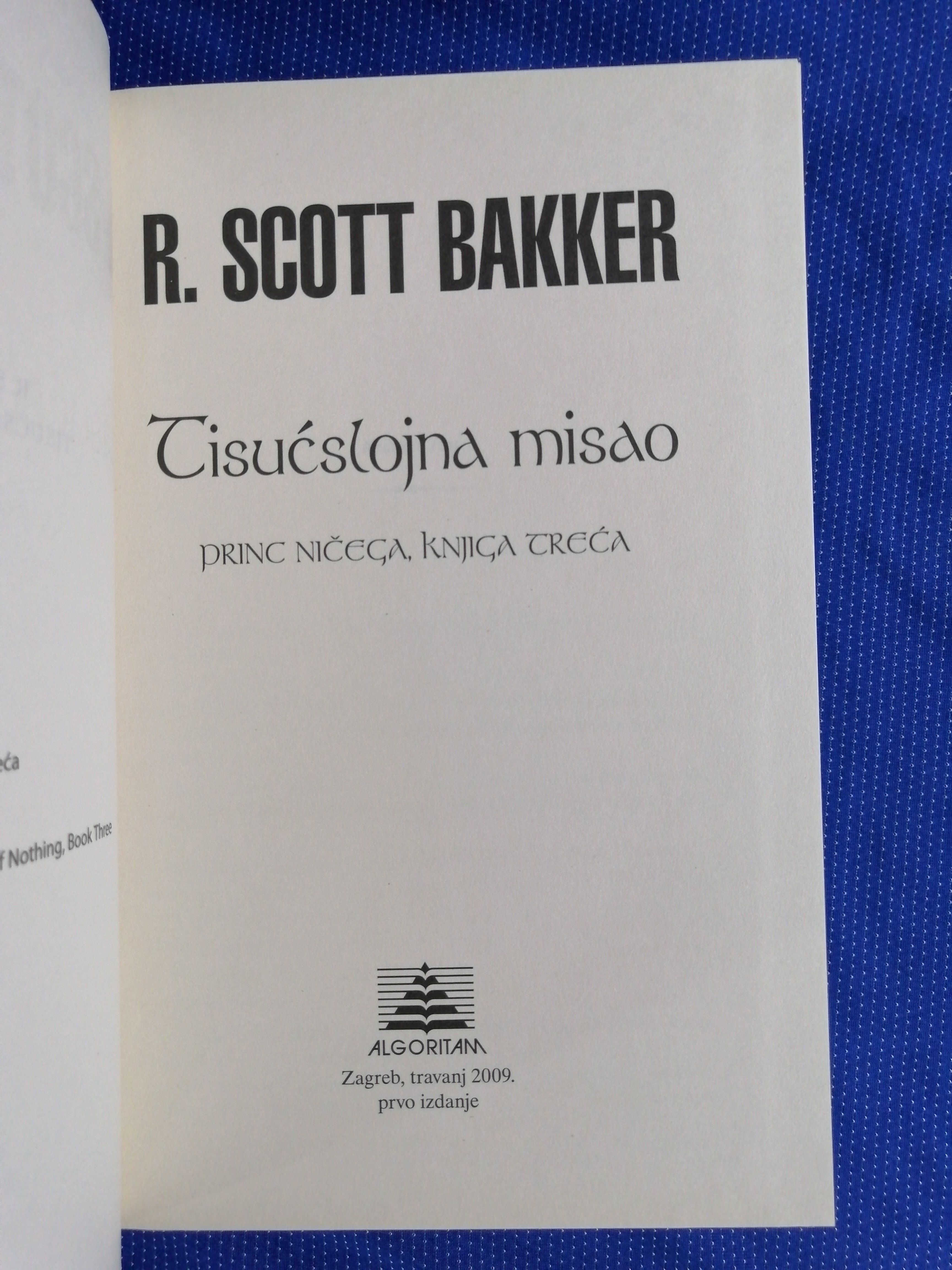 r. scott bakker – tisućslojna misao - slika 2