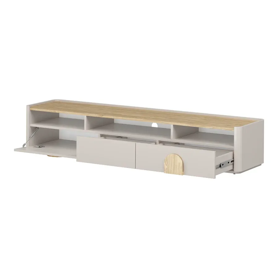 tv komoda amilio 200 cm, materijal: mdf - slika 5