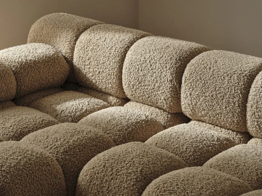 bellis modul s rukonaslonom 94x94cm, materijal: boucle - slika 10