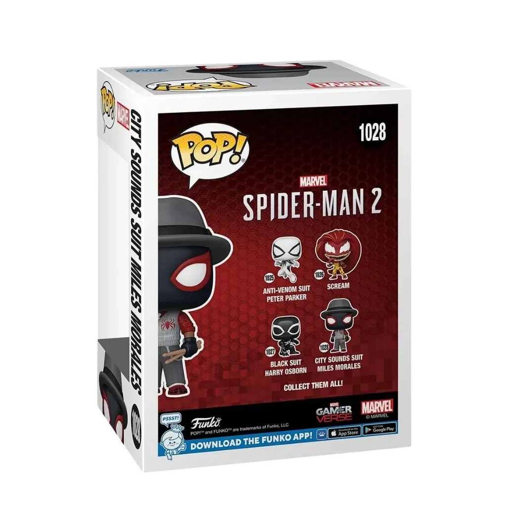 funko pop! marvel: spiderman 2 – miles morales (city sounds suit) 1028 - slika 2