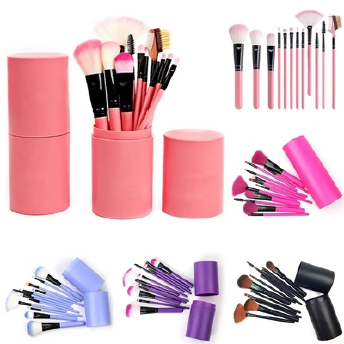 pretty girl - set od 12 četkica za šminkanje - slika 2