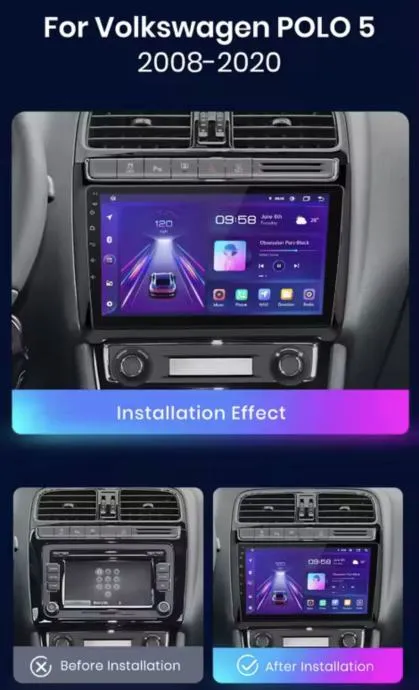 vw polo 2008-2020 originalan android multimedija carplay ekran kamera - slika 5
