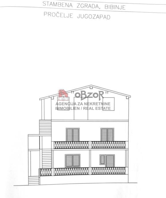 bibinje-apartmanska kuća- drugi red od mora - slika 17