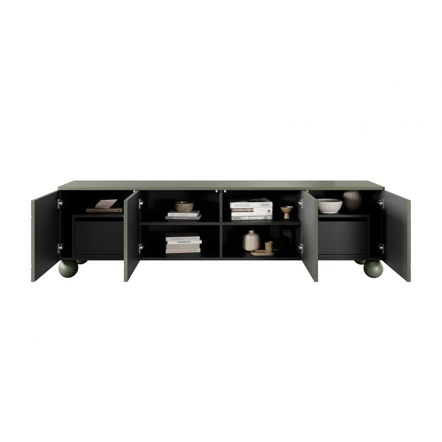 komoda sonatia 200cm, 4 vrata i 2 ladice, materijal: mdf - slika 5