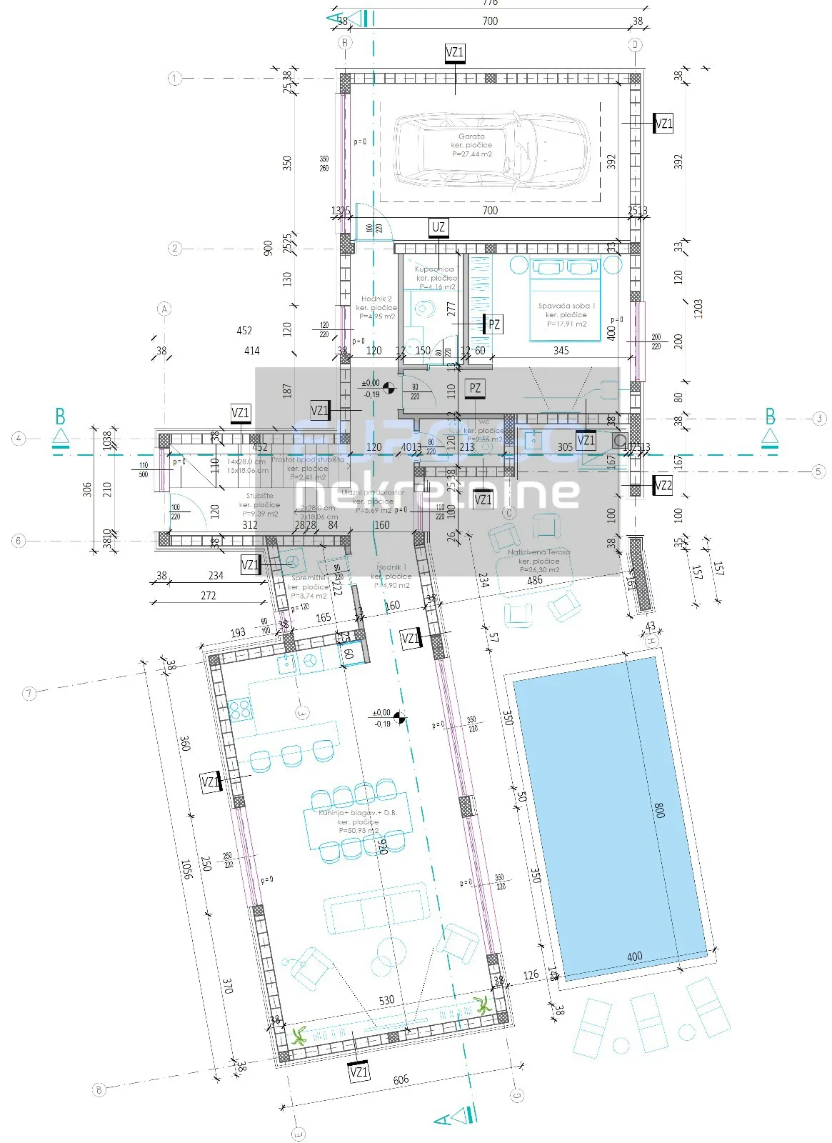 rtina-građevinsko zemljište s gotovim projektom luksuzne,moderne vile - slika 15