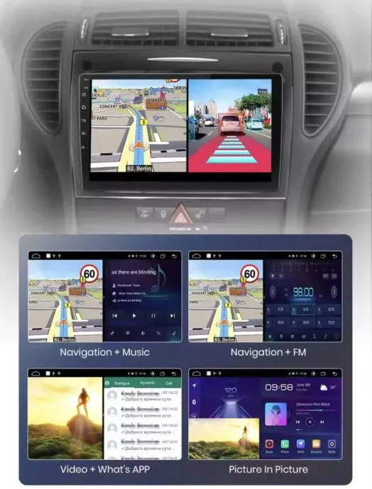 mercedes r171 slk original android multimedija navigacija carplay wifi - slika 11