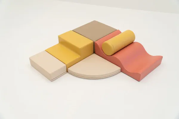 set od 6 pjenastih blokova soft play - pastelno ružičasti istraživač - slika 21