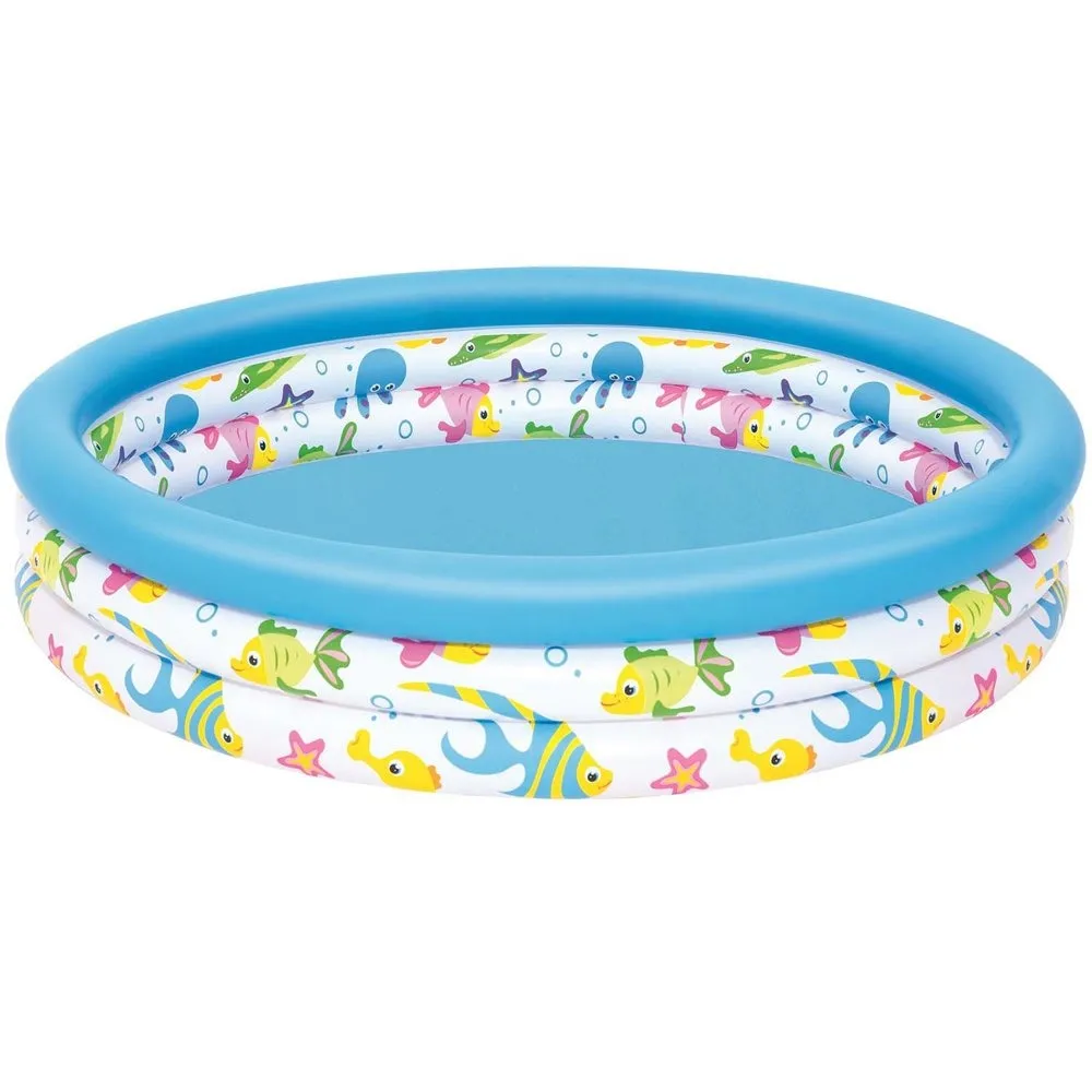 bazen na napuhavanje fish 122 x 25 cm bestway 51009 - slika 2