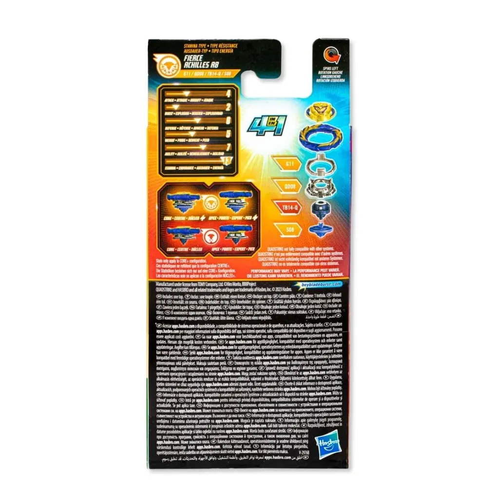 beyblade burst quadstrike – fierce achilles a8 - slika 2