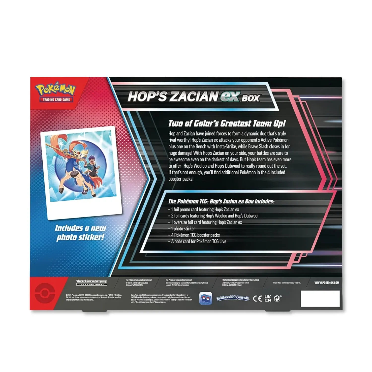pokémon tcg: hop’s zacian ex box - slika 5