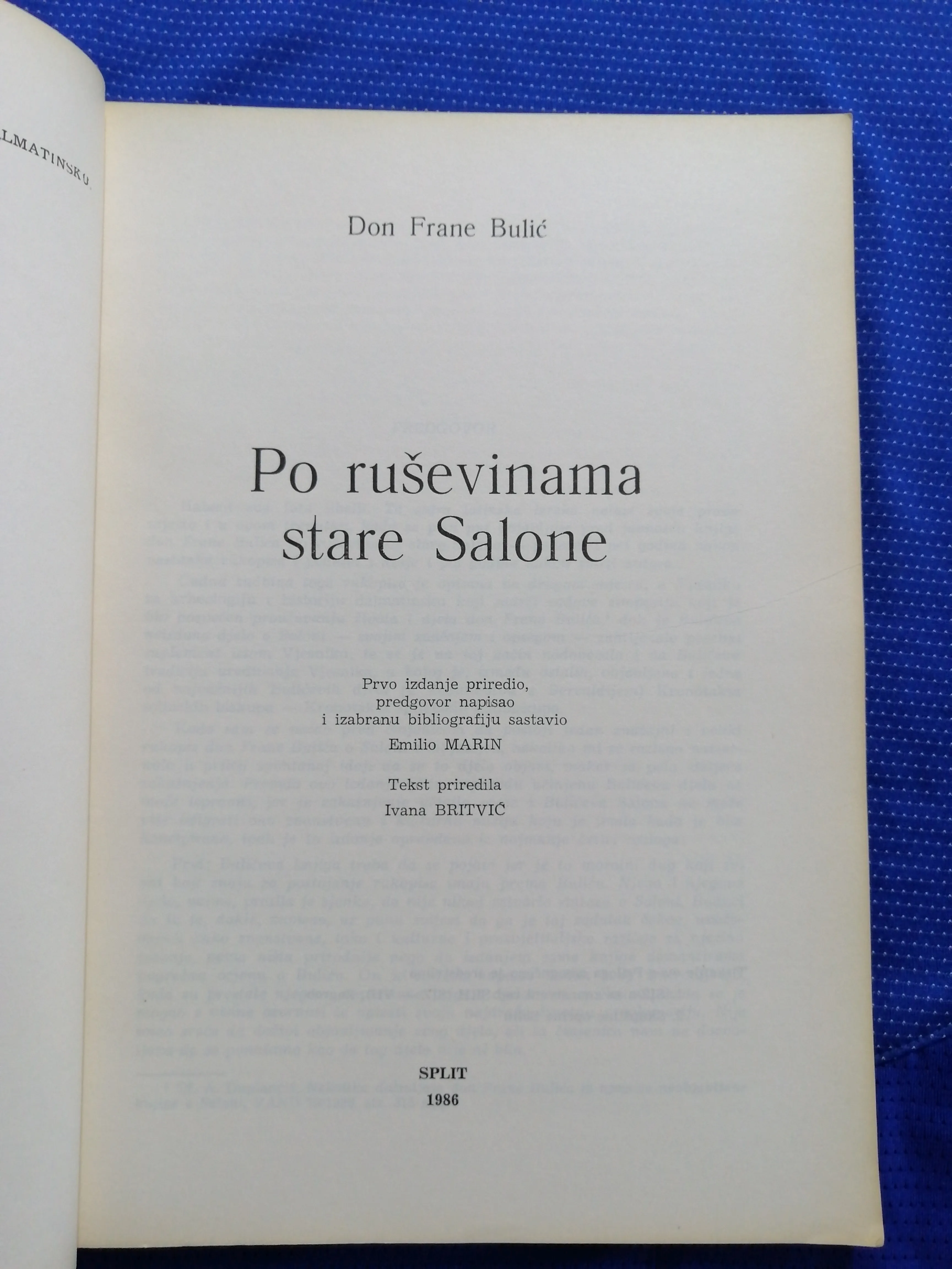 don frane bulić – po ruševinama stare salone - slika 2