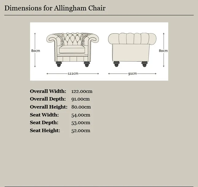 chesterfield royal allingham fotelja | 1-sjedište | antique brown - slika 3