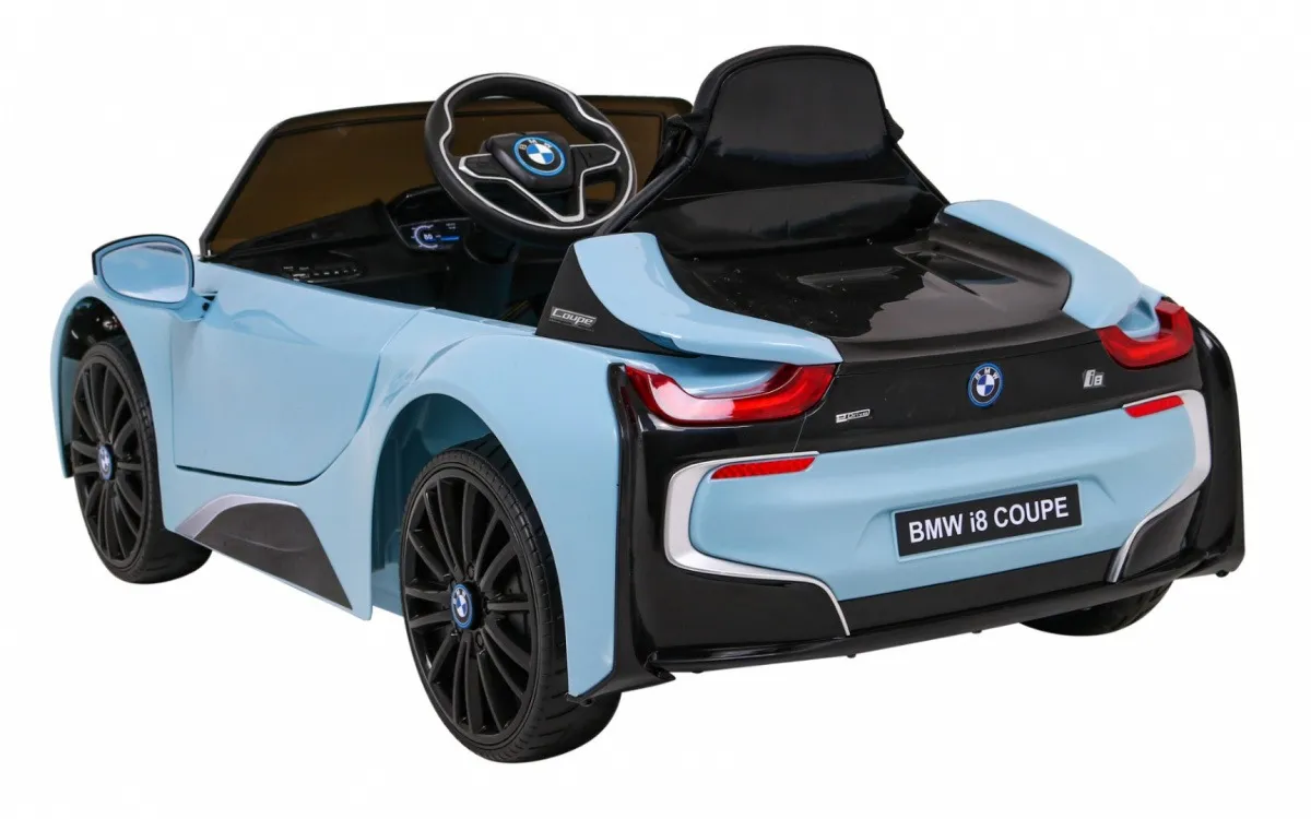 licencirani auto na akumulator bmw i8 lift - svijetlo plavi - slika 4