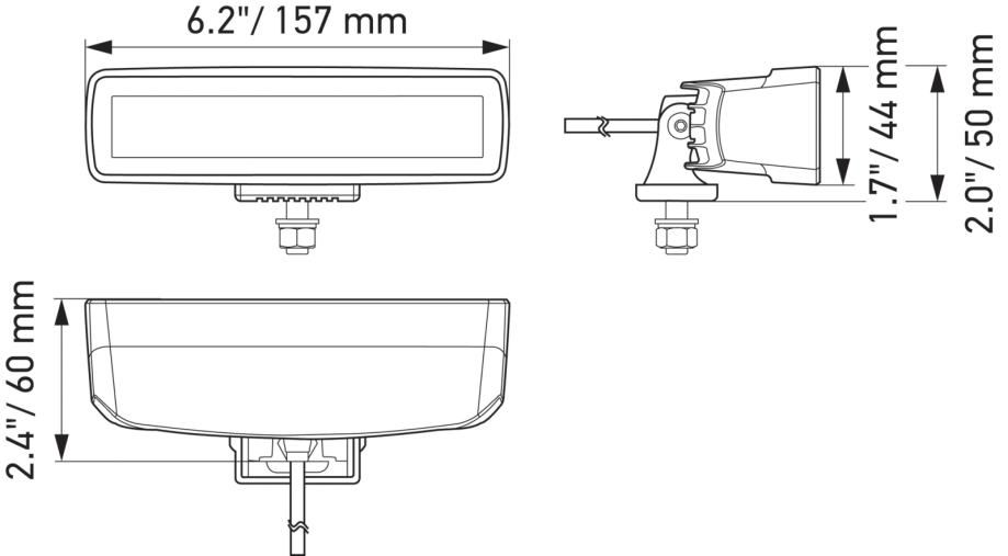 led reflektor hella bar 6,2" flood/spot mini - slika 6