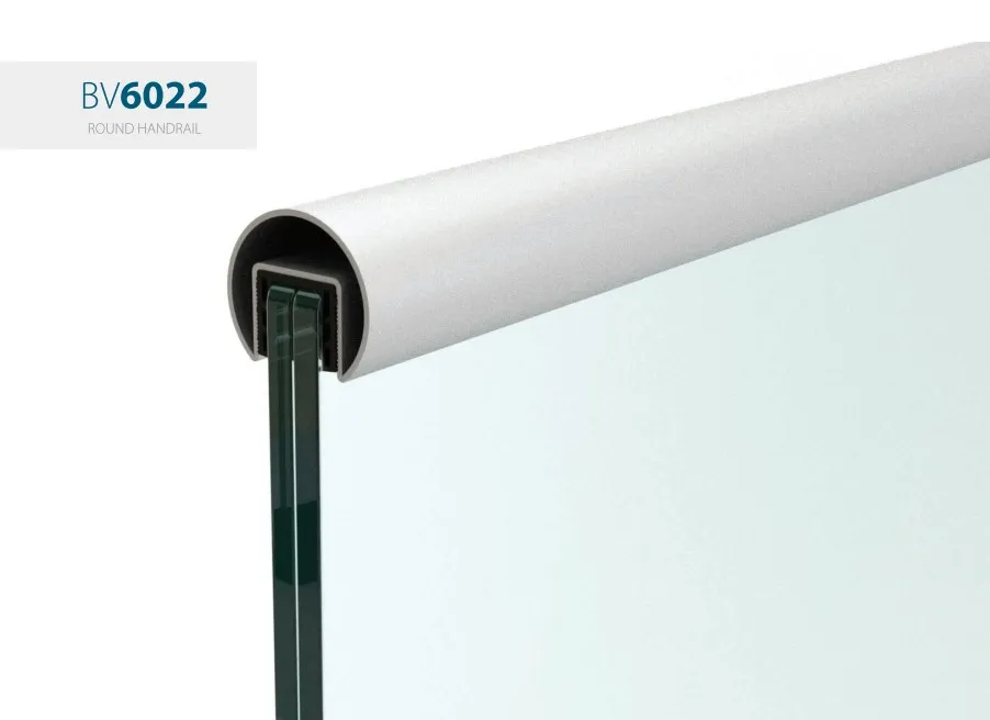 ALUMINIJSKI Rukohvat okrugli sa gumom za staklo BV 6022 - Marčelji, Viškovo