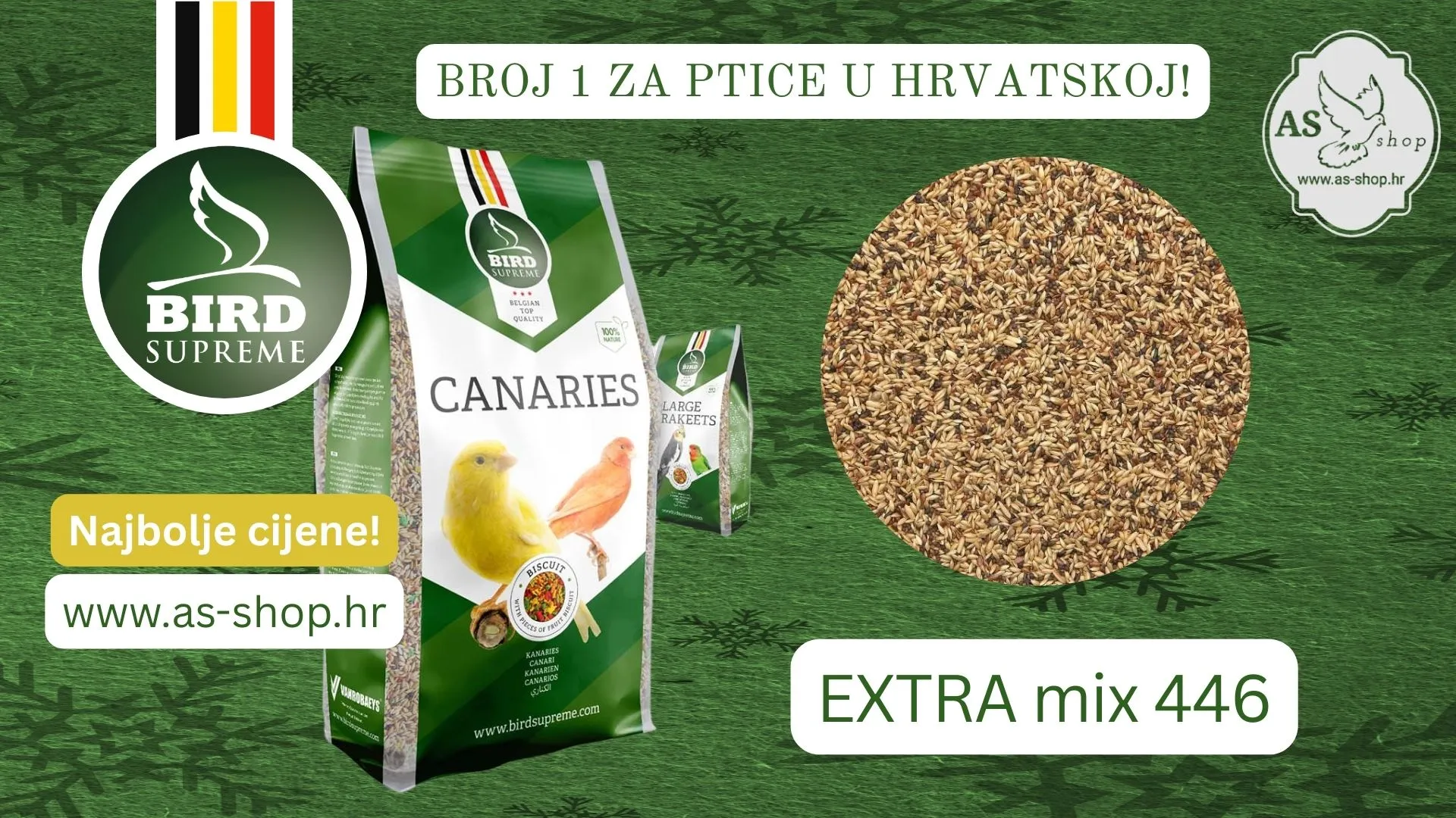 premium hrana za kanarince | 20kg extra mix 446 | as-shop - slika 2