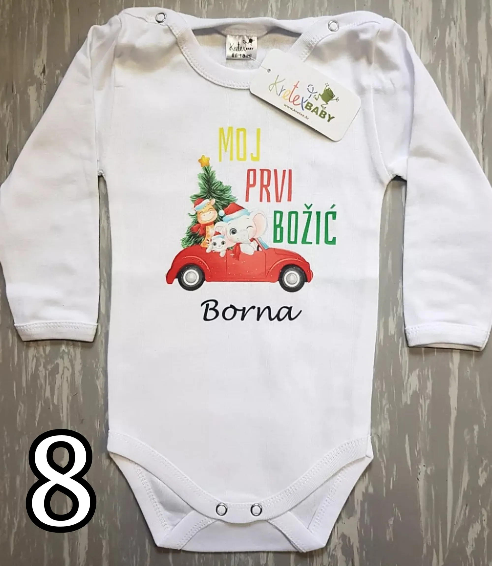 božićni body s tiskom - slika 6